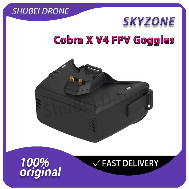 Skyzone Sky04O Pro Fpv Goggles - SKYZONE Cobra X V4 FPVゴーグル、SteadyViewレシーバー搭載、1280*720解像度LCDスクリーン、ヘッドトラッカー内蔵、DVR、HDMI対応